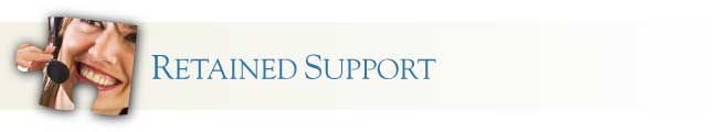 retained support